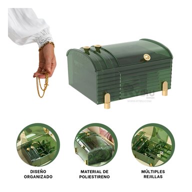 ORGANIZADOR RYBIU BE32227 VERDE AGUA ESTUCHE DAMAS + AGENDITA