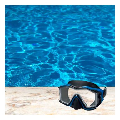 ANTEOJOS NATACIÓN RYBIU 55982 NADO DURABLE EN AZUL + LIGAS REGALO