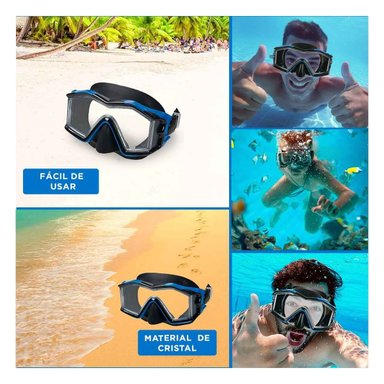 ANTEOJOS NATACIÓN RYBIU 55982 AJUSTABLES AZUL + POST-IT ADHESIVOS