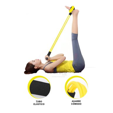 ELASTICO UTIL AMARILLO Y NEGRO Y+REGALO LIGAS PARA PEINAR