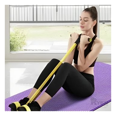 BANDA PARA EJERCITARSE AMARILLO Y NEGRO Y+REGALO STICKERS