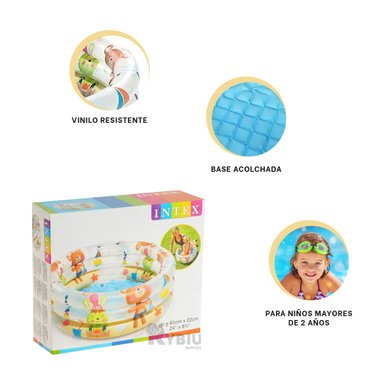 ALBERCA MAXIMA DURABILIDAD EN TONO CELESTE Y+GIFT MINIAGENDA - 4