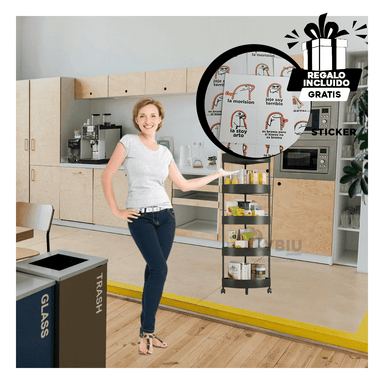 REPISA RYBIU HO29449 NEGRO ORGANIZADORA 5 ALTURAS + REGALO STICKERS - 3