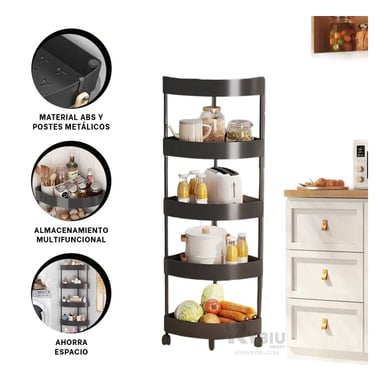 REPISA RYBIU HO29449 NEGRO ORGANIZADORA 5 ALTURAS + REGALO STICKERS - 4