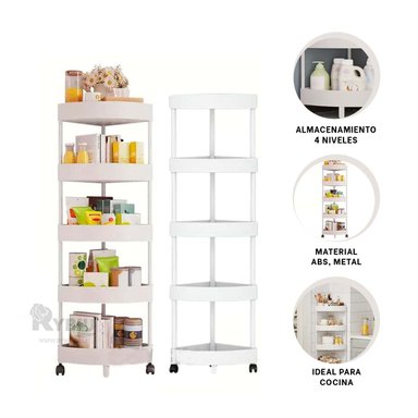 ORGANIZADOR UTIL 5 NIVELES BLANCO Y+REGALO LIGAS PARA PEINAR