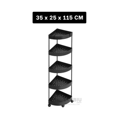 ORGANIZADOR RYBIU HO29449 NEGRO UTIL 5 NIVELES + REGALO LIGAS PEINAR - 5