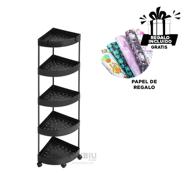 REPISA RYBIU HO29449 NEGRO ACERO Y PLASTICO + ENVOLTORIO REGALO