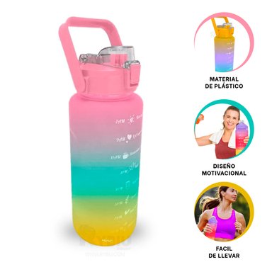 BOTELLA RYBIU NA5380V LIGERO MULTICOLOR 2 LT + REGALO LIGAS PEINAR