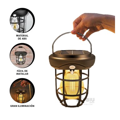 LAMPARA RYBIU TE29436 NEGRO PROTECTORA Y UTIL +REGALO AGENDITA