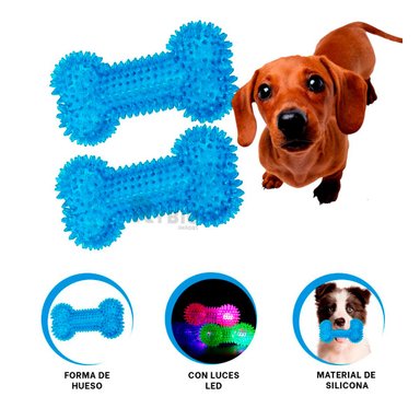 JUGUETE PERROS MA29852 KIT HUESOS LAVABLE CELESTE + POST IT ADHESIVOS RYBIU