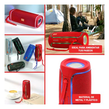 PARLANTE BLUETOOTH RYBIU TG288 ALTAVOZ FACIL MANEJAR COLOR ROJO + ENVOLTORIO REGALO - 1