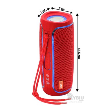 PARLANTE BLUETOOTH RYBIU TG288 ALTAVOZ FACIL MANEJAR COLOR ROJO + ENVOLTORIO REGALO - 5