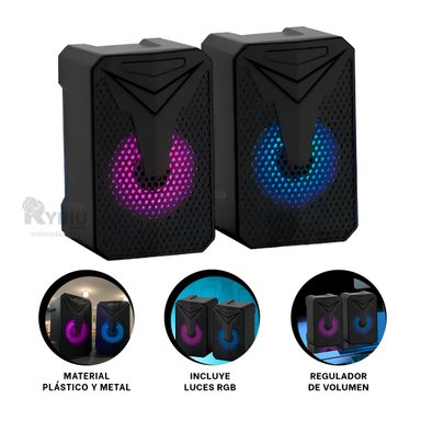 PARLANTE CON POTENCIA VARIADA E-005 NEGRO Y+PAPEL DE REGALO - 3