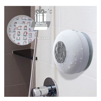 PARLANTE RYBIU TE31622 FUNCIONAL DUCHA COLOR BLANCO + REGALO STICKERS - 1