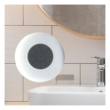 PARLANTE RYBIU TE31622 FUNCIONAL DUCHA COLOR BLANCO + REGALO STICKERS - 5
