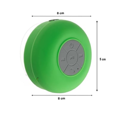 PARLANTE IMPERMEABLE VERDE CON CONEXION BLUETOOTH PORTATIL PARA MUSICA EN CASA - 4