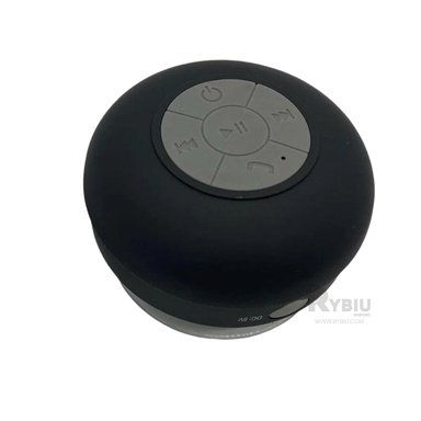 ALTAVOZ RESISTENTE AL AGUA DE COLOR NEGRO Y+REGALO AGENDITA - 1