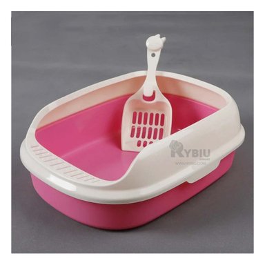 BANDEJA GATOS RYBIU MA30909 RESISTENTE ROSADO + REGALO LIGAS PEINAR