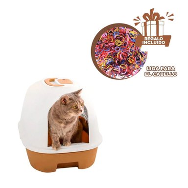 BANDEJA GATOS RYBIU MA30911 BONITA RESISTENTE CAFE + LIGAS REGALO