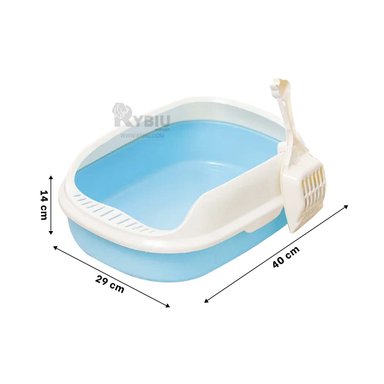 BANDEJA GATOS RYBIU MA30907 MASCOTAS AZUL + REGALO LIGAS PEINAR