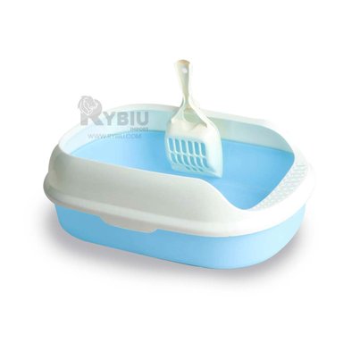 BANDEJA GATOS RYBIU MA30907 MASCOTAS AZUL + REGALO LIGAS PEINAR - 4