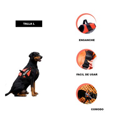 CORREA PERROS MA30959 RYBIU PASEO L EN ANARANJADO + ENVOLTORIO REGALO