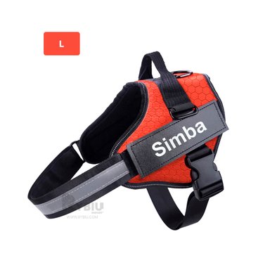 PECHERA PERROS MA30959 RYBIU ACOLCHADA L EN ANARANJADO + BANDERITAS ADHESIVAS