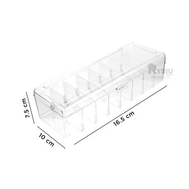 SEPARADOR RYBIU HO29737 TRANSPARENTE PRACTICO Y + REGALO LIGAS PEINAR