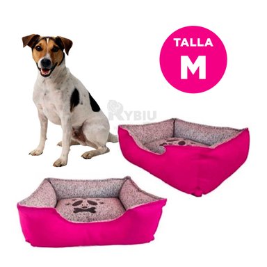 COLCHON PERROS MA31033 PELUDOS TALLA M FUCSIA RYBIU + GIFT MINIAGENDA