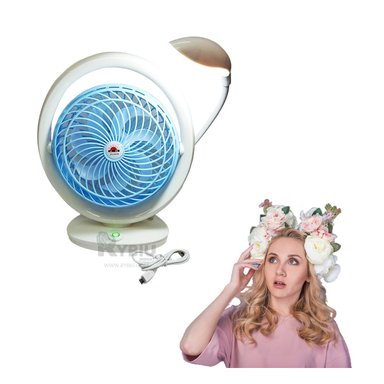 VENTILADOR PORTATIL RYBIU JR2019 SOPLADOR VENTILACION COLOR CELESTE + GIFT STICKERS - 2