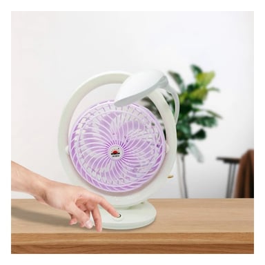 VENTILADOR PORTATIL RYBIU JR2018 GENERADOR LAMPARA POTENTE LILA + LIGAS REGALO - 2