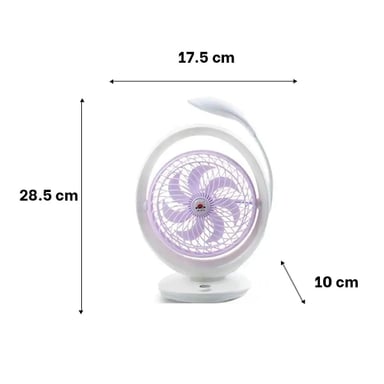 VENTILADOR PORTATIL RYBIU JR2018 GENERADOR LAMPARA POTENTE LILA + LIGAS REGALO - 4