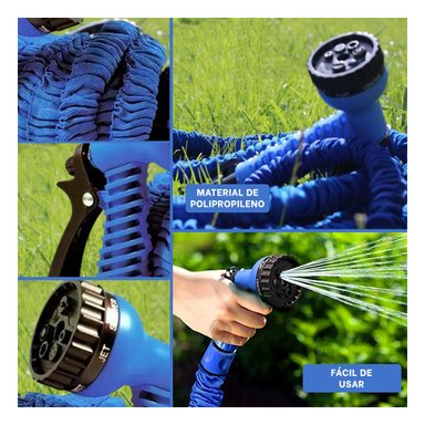 MANGUERA RYBIU HO30302 TUBO LAVADO AUTOS AZUL 22 M + REGALO STICKERS