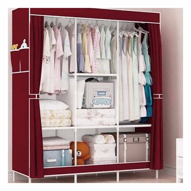 ARMARIO RYBIU HO30723 TELA 3 PUERTAS RESISTENTE TRES NIVELES + REGALO STICKERS - 2