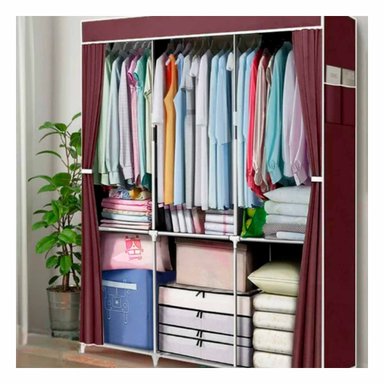 ARMARIO RYBIU HO30723 TELA 3 PUERTAS RESISTENTE TRES NIVELES + REGALO STICKERS - 5