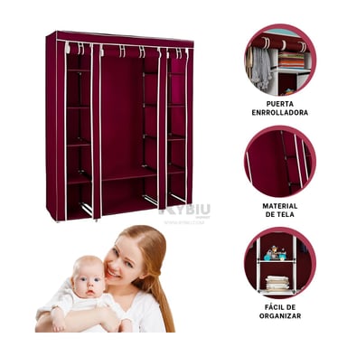 ORGANIZADOR PARA MUJER RYBIU HO30723 TELA 3 PUERTAS + REGALO LIGAS PARA PEINAR - 1