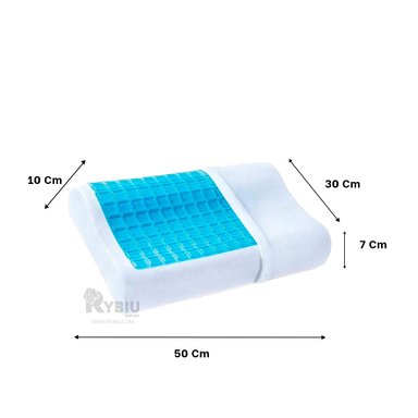 ALMOHADA VISCOELASTICA DE CELESTE Y+PAPEL DE REGALO - 5