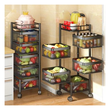 ESTANTE RYBIU HO30737 NEGRO FRUTERO RESISTENTE + REGALO AGENDITA