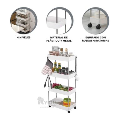 ESTANTERÍA RYBIU HO30742 BLANCO DAMAS + REGALO LIGAS PEINAR