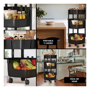 ANAQUEL RYBIU HO30736 NEGRO MOVIBLE + BANDERITAS ADHESIVAS