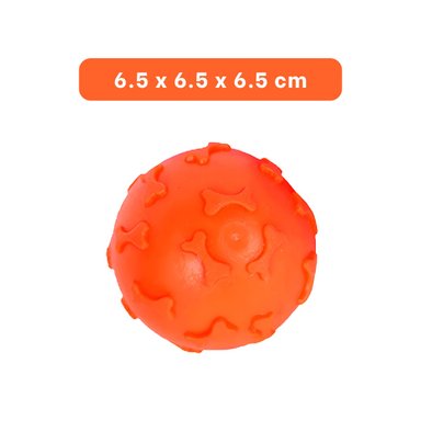 JUGUETE CAUCHO PERROS MA31250 ANARANJADO + REGALO LIGAS PEINAR RYBIU