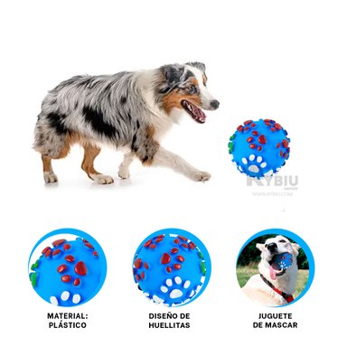 BALÓN PERROS MA31245 ESFÉRICO CELESTE + POST IT ADHESIVOS RYBIU