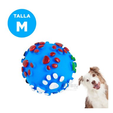 BALÓN PERROS MA31245 REDONDO EN CELESTE + BANDERITAS ADHESIVAS RYBIU