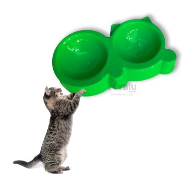 COMEDERO GATO MA31290 RYBIU UTIL TALLA M VERDE + ENVOLTORIO REGALO