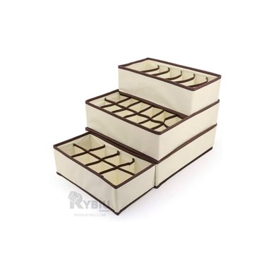 SET RYBIU HO32145 4 PIEZAS ORGANIZADOR BEIGE + GIFT MINIAGENDA