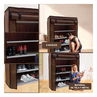 ESTANTE RYBIU HO30842 MARRÓN DURO + REGALO LIGAS PEINAR