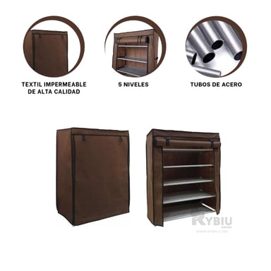 SOPORTE RYBIU HO30842 MARRÓN VERSATIL CALZADO + GIFT MINIAGENDA - 3