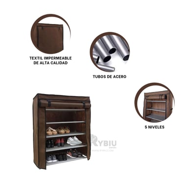SOPORTE RYBIU HO30842 MARRÓN VERSATIL CALZADO + GIFT MINIAGENDA - 4