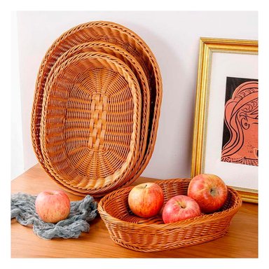 SET CANASTA RYBIU HO32325 MARRON MULTIUSO FUNCIONAL 40X30X7 + ENVOLTORIO REGALO