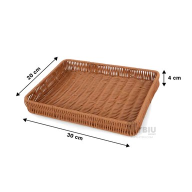 SET ENVASE RYBIU HO32320 MARRON UTIL 30X20X4 CM + REGALO LIGAS PEINAR